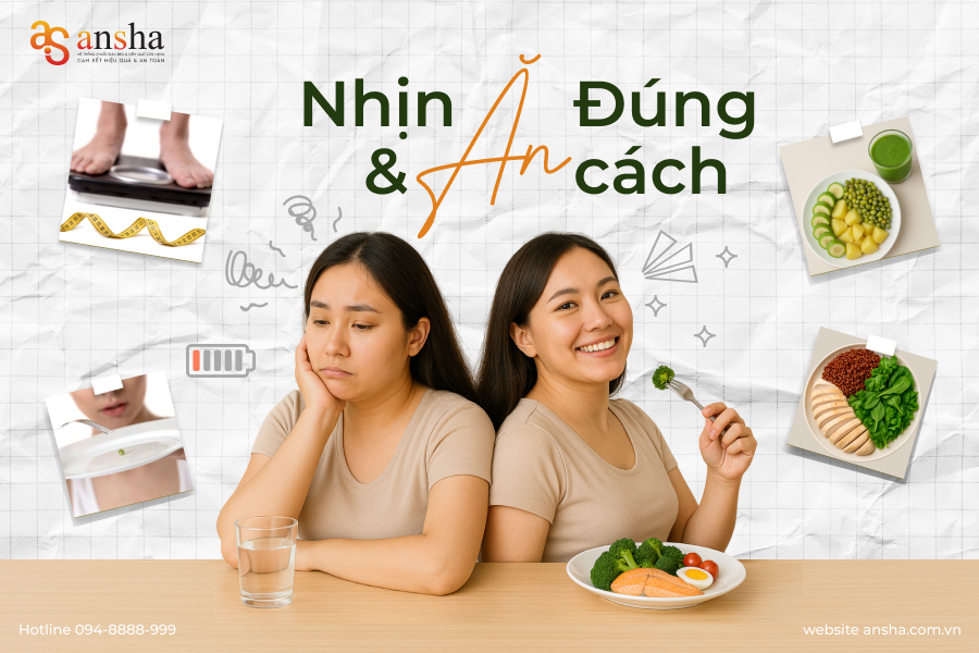 Bí mật của việc giảm mỡ không cần nhịn ăn!