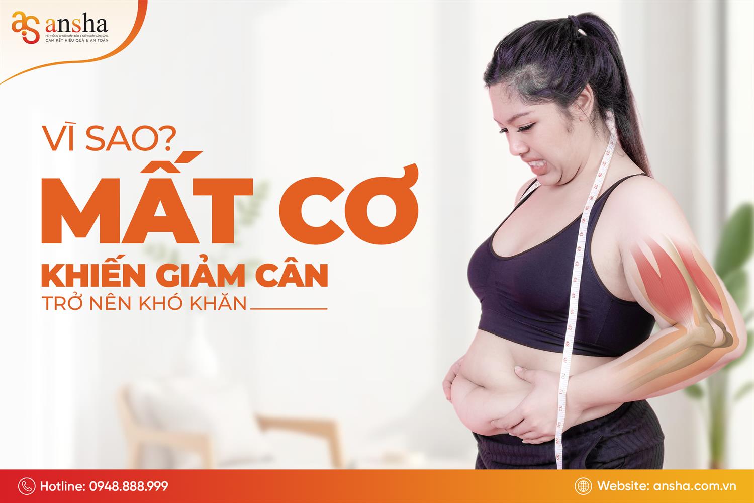 Khó giảm cân do mất cơ – Sai lầm phổ biến khi giảm cân mà ít ai để ý