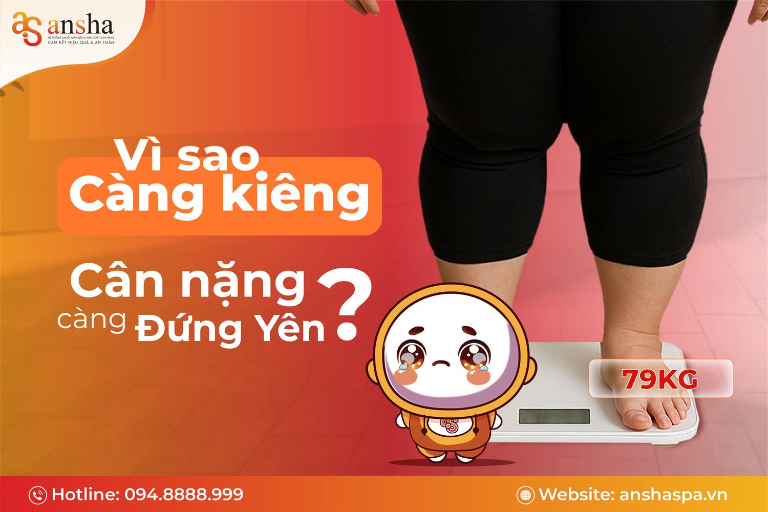 Vì sao càng kiêng, cân nặng càng đứng yên?
