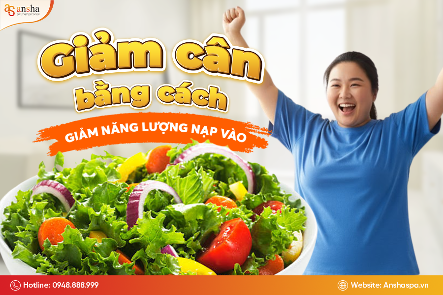 Giảm cân bằng cách giảm năng lượng nạp vào
