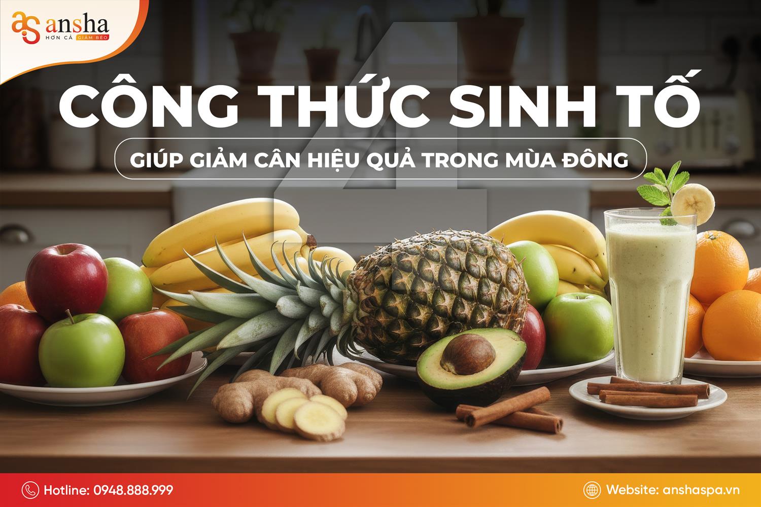4 Công Thức Sinh Tố Giúp Giảm Cân Hiệu Quả Vào Mùa Đông